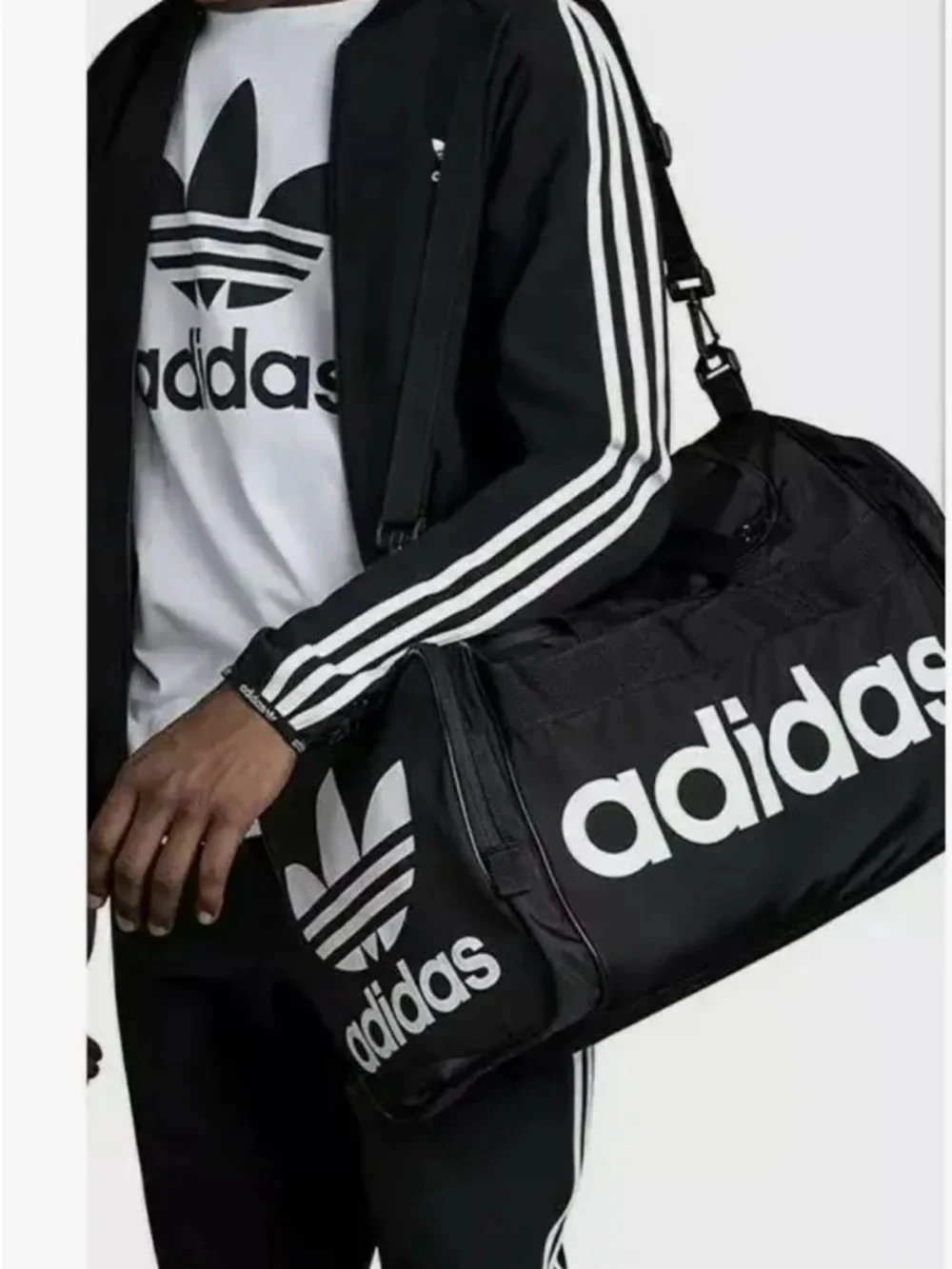 adidas Originals Black & White Duffel Bag